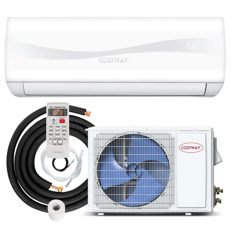 9000 Btu 17 Seer2 Mini Split Air Conditioner Amp Heater Ductless Inverter System 208 230V Wall Mounted Ac Unit With Heat Pump