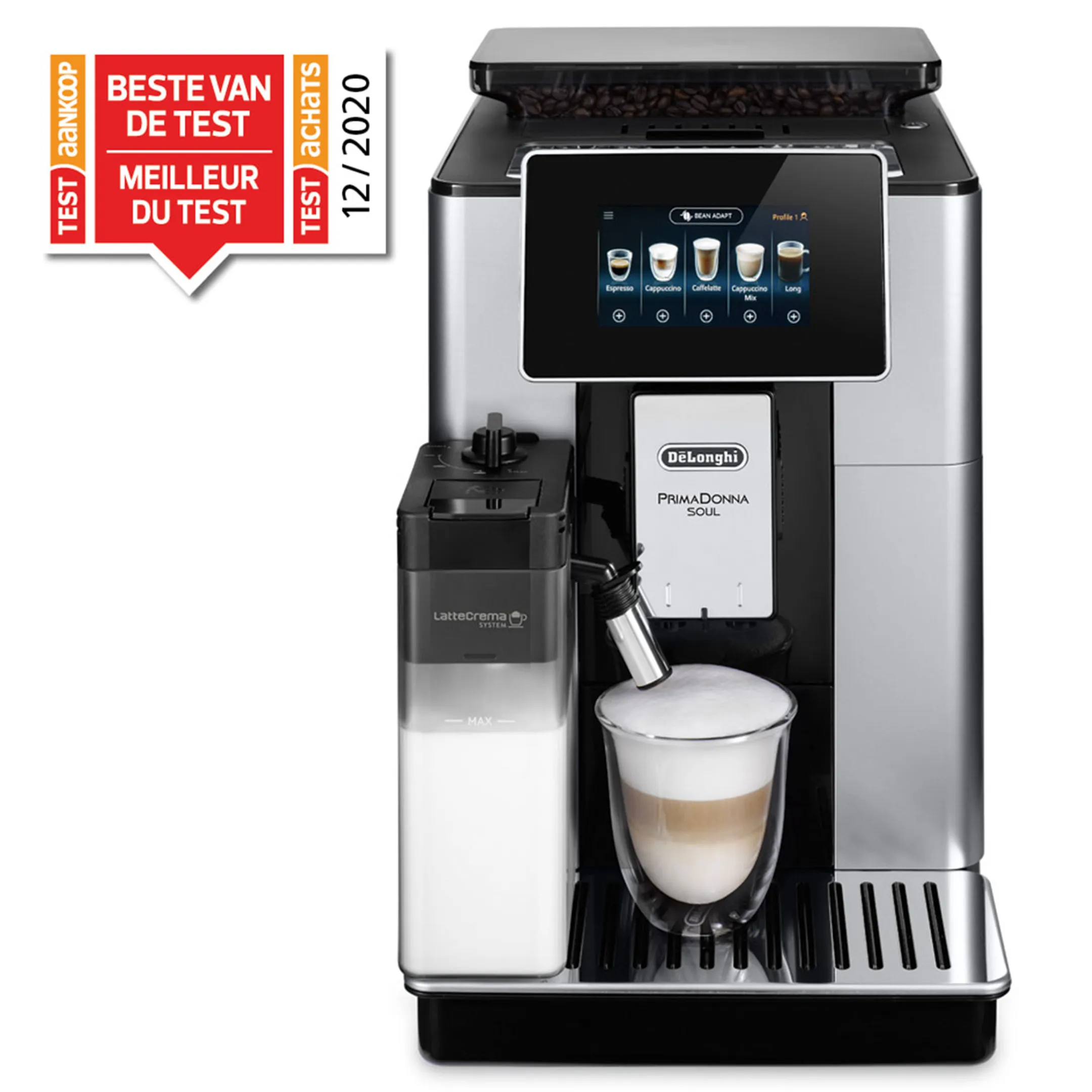 De'Longhi Volautomatische Espressomachine PrimaDonna Soul ECAM610.55.SB