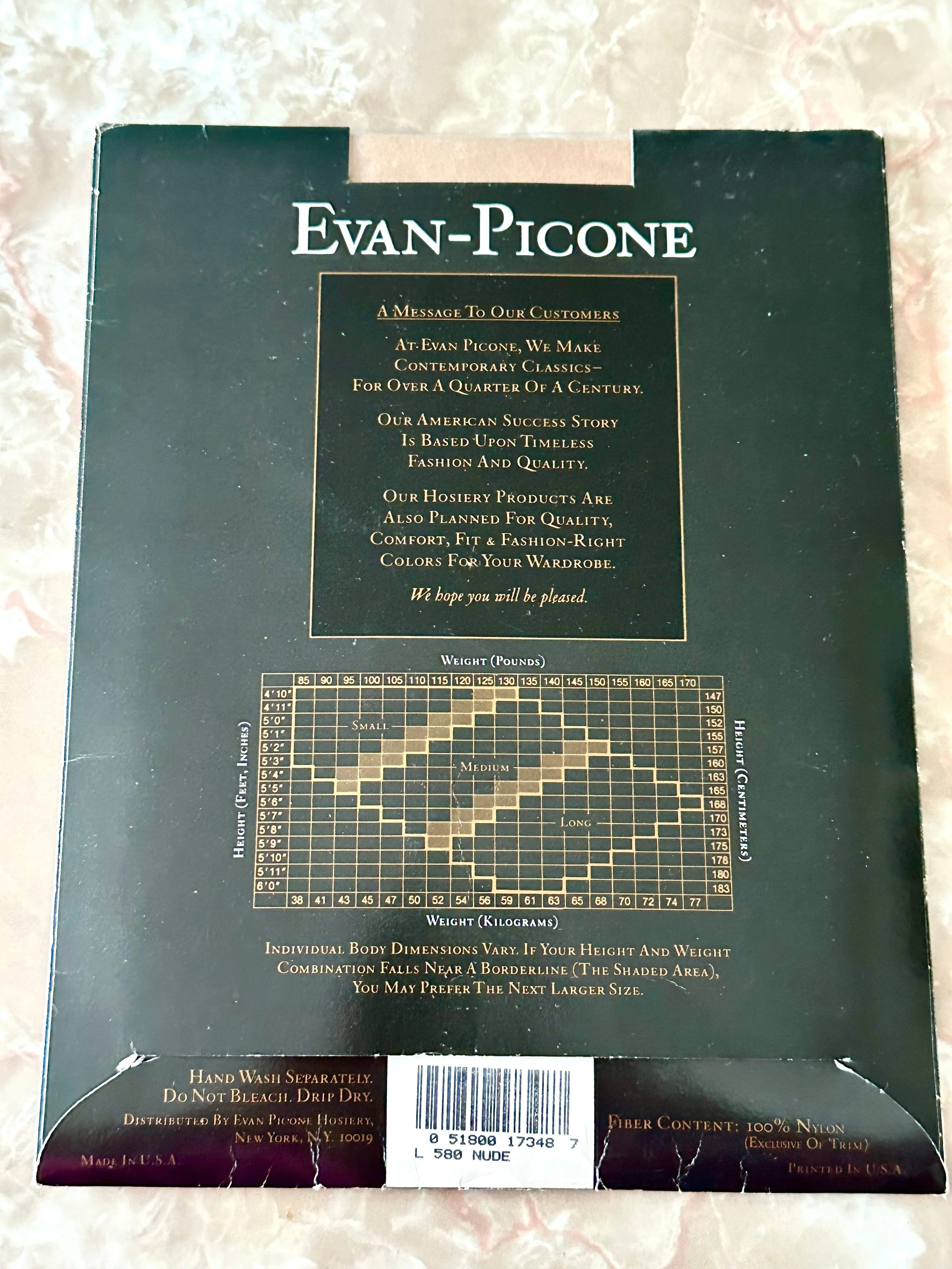 Evan-Picone American Lace Top LONG Stockings Thigh Highs