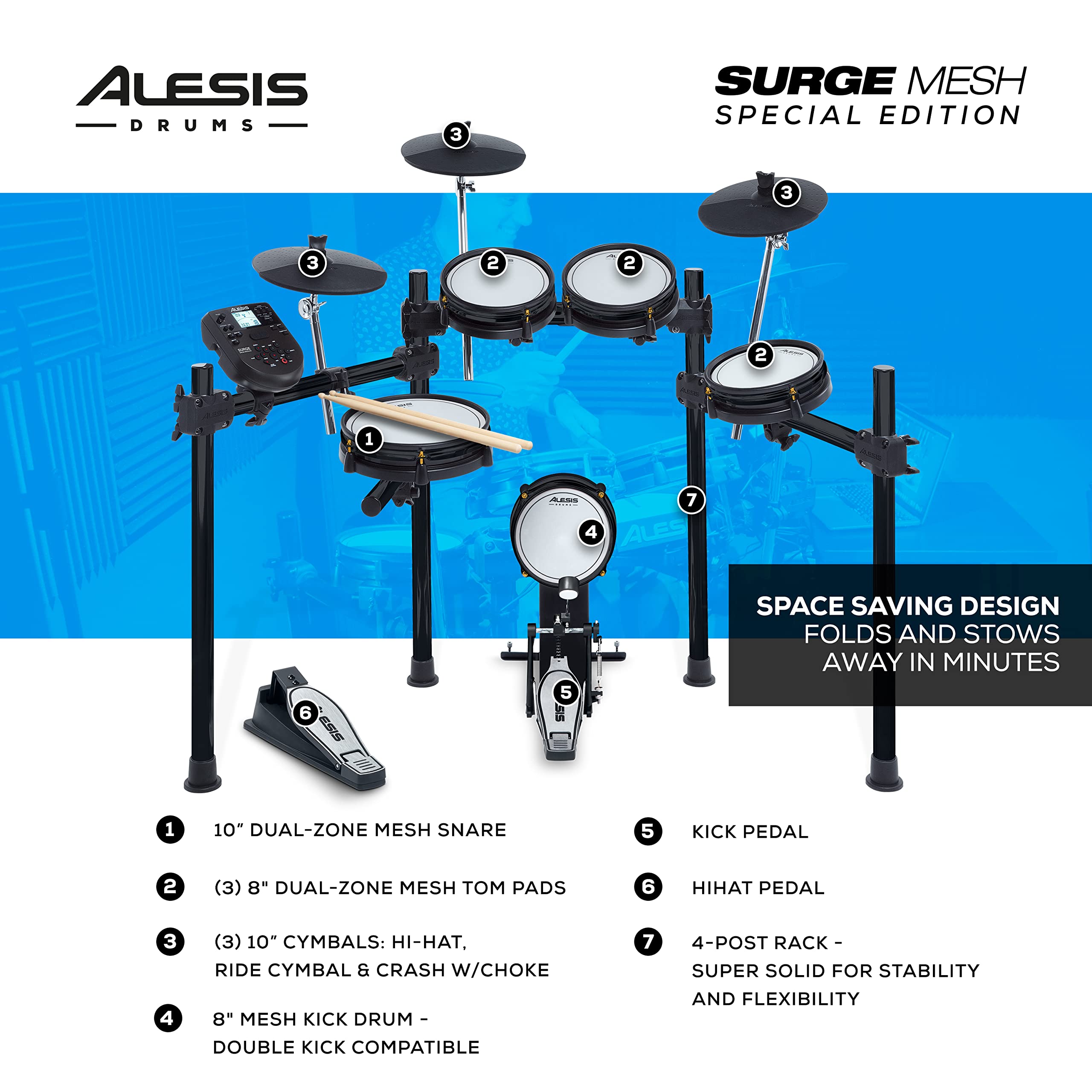 Alesis Drums Surge Essentials Bundle