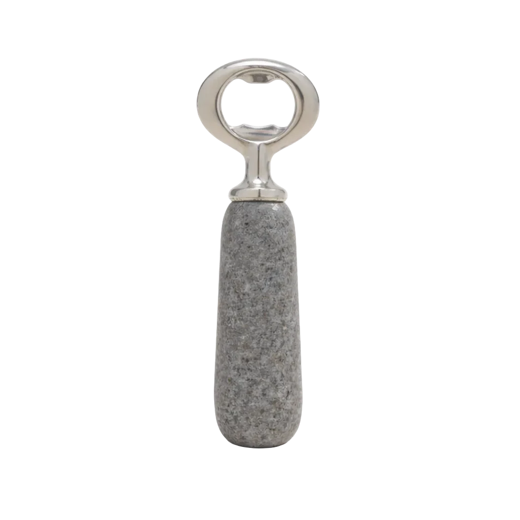 Stainless Steel & Stone Bottle Opener