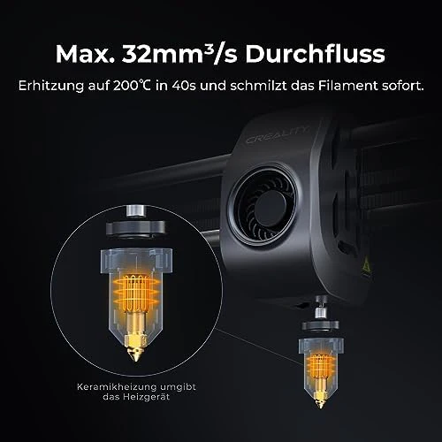 Creality K2 Plus Combo 3D-Drucker, 16-Farben Multimaterial-Druck, 350³mm XXL-Bauraum, Servo-Direktantrieb, Dual-KI-Kameras, Ultra-Leise