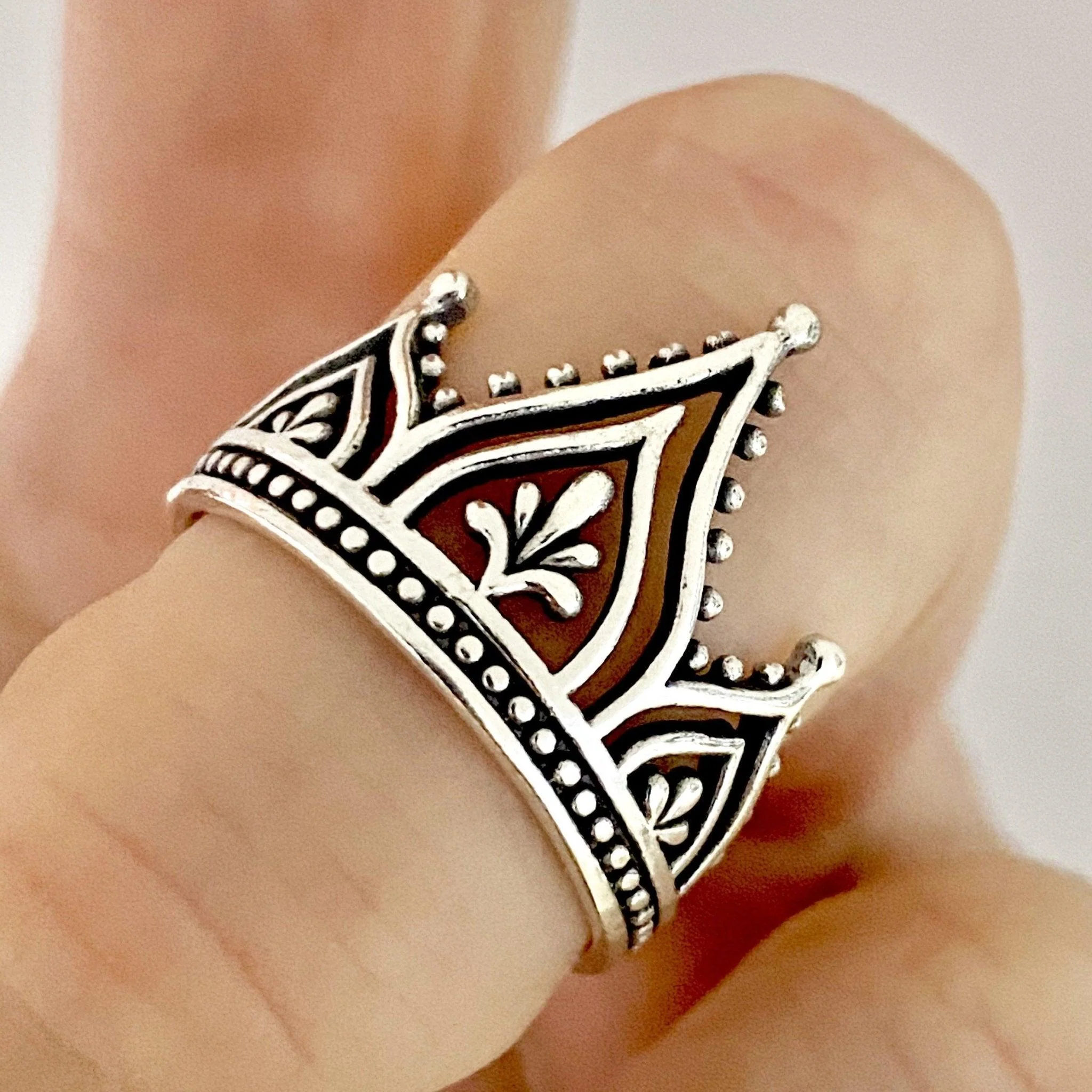 Laihas Handcrafted Romantic Temple Boho Ring Ass sizes