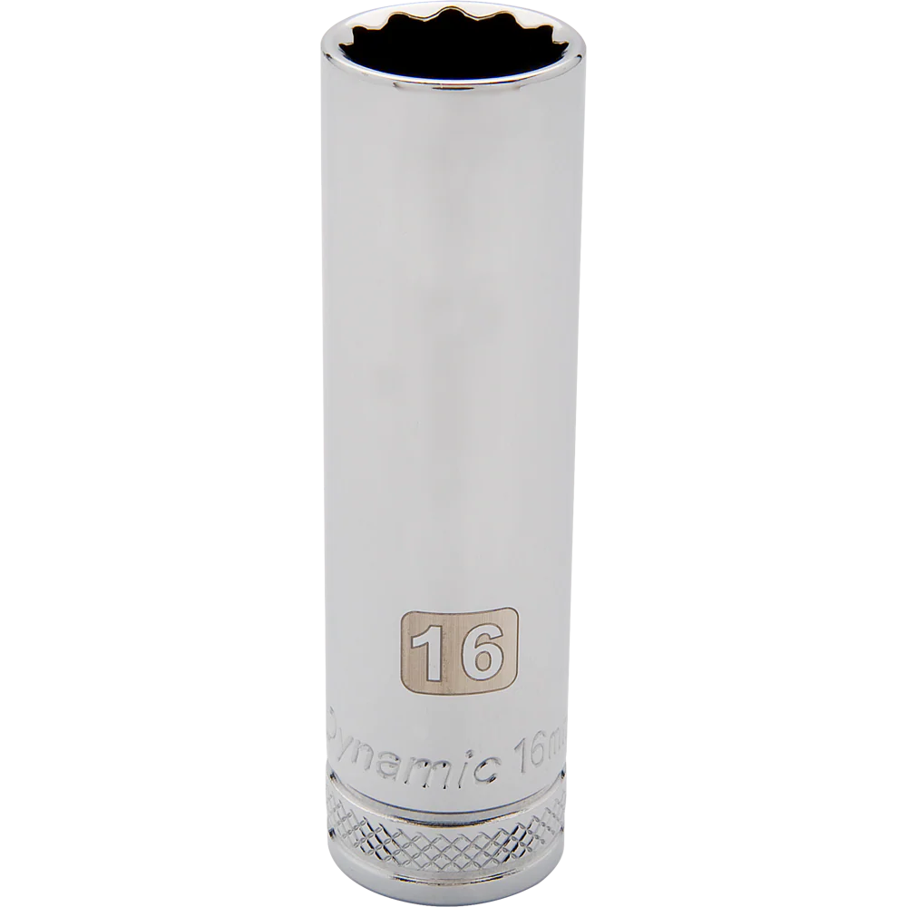 Dynamic D015710  ~  1/2 Inch Drive 12 Point 10 mm Deep Chrome Socket