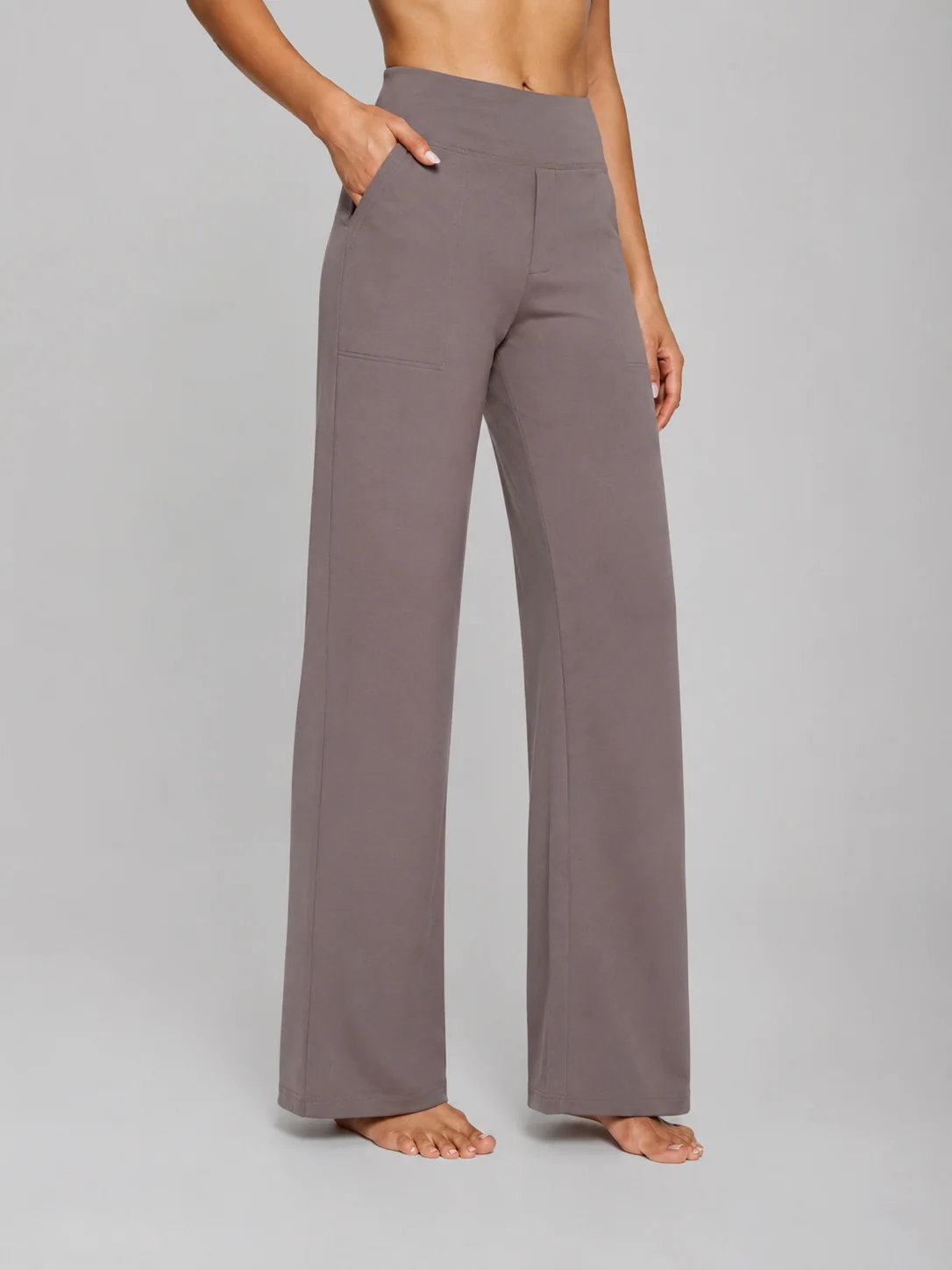 Women��s High-Waist Stretch Straight-Leg Trousers Comfortable Fit