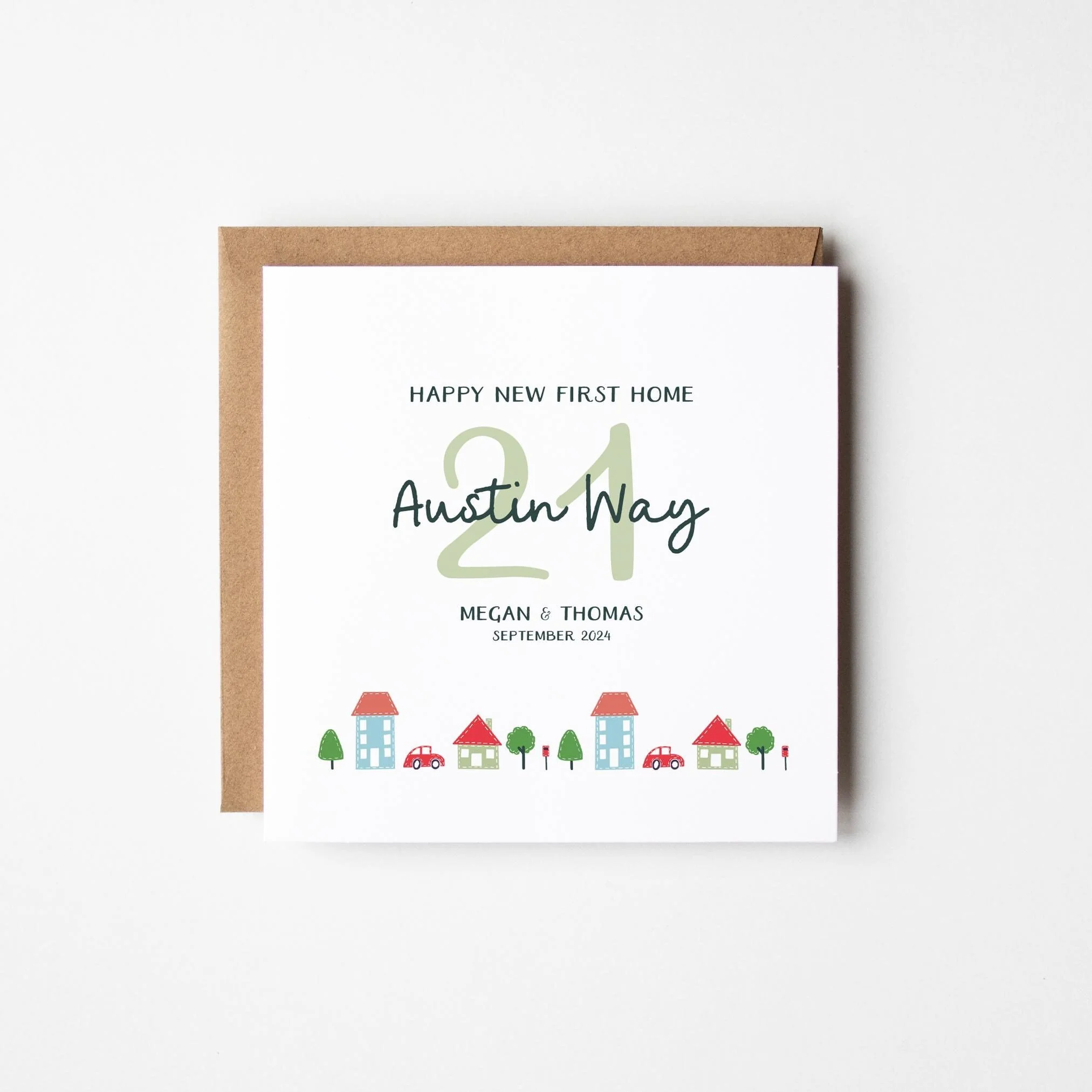 New First Home Card ? Personalised New First Home Together Card ? New Address Card ? Housewarming Card ? New Home Gift Card