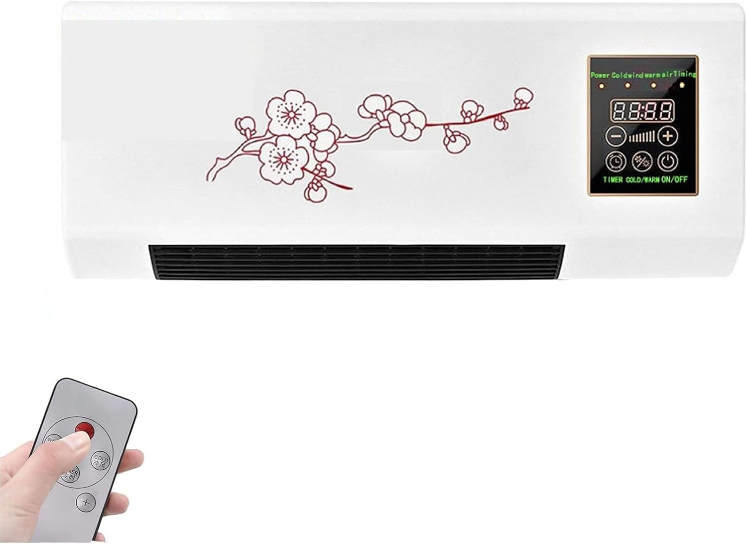 Split-Klimaanlage, Mini-Wandgerät, Kühl- und Heizfunktion (2 in 1), superleise mit Fernbedienung, für Zuhause, Büro oder Schlafzimmer
