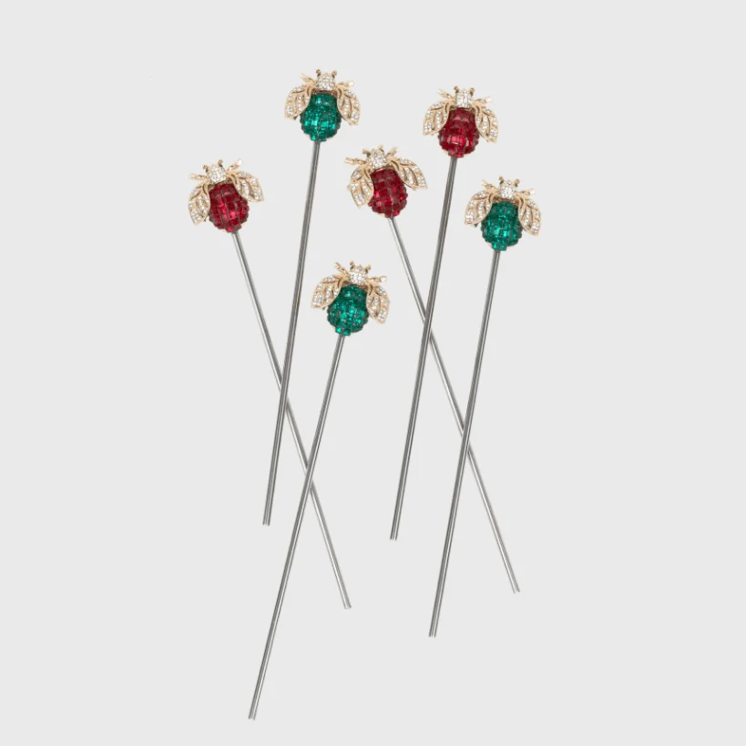 Stripey Bee Swizzle Sticks