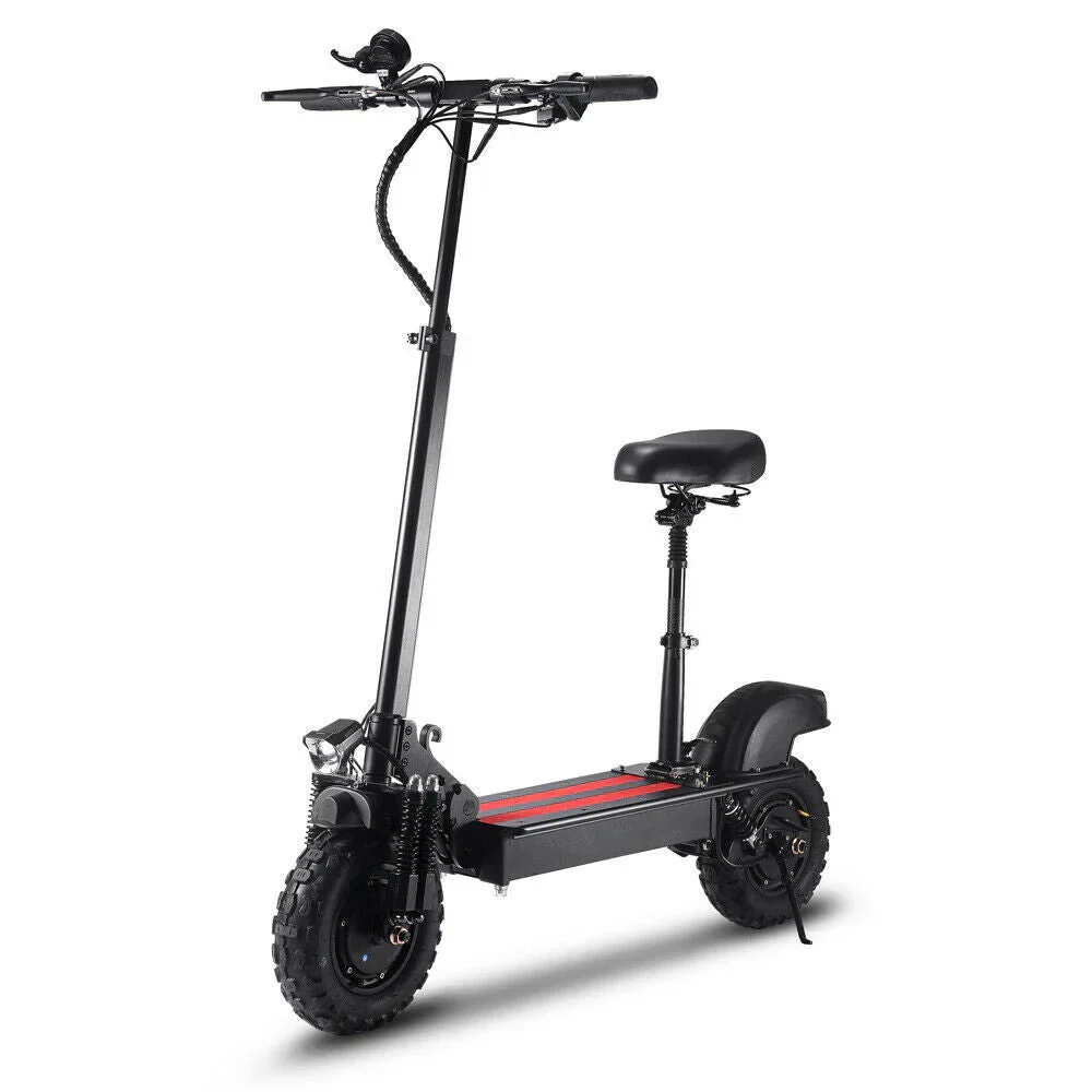 Terepjáró elektromos roller 2000W-os motorokkal és 11 hüvelykes vákuumgumikkal, 4 üzemmód, fekete