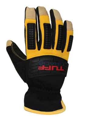 Tuff Grade TGG-517-XL  ~  Extra Large Black Deerskin Full Palm Lined Gloves