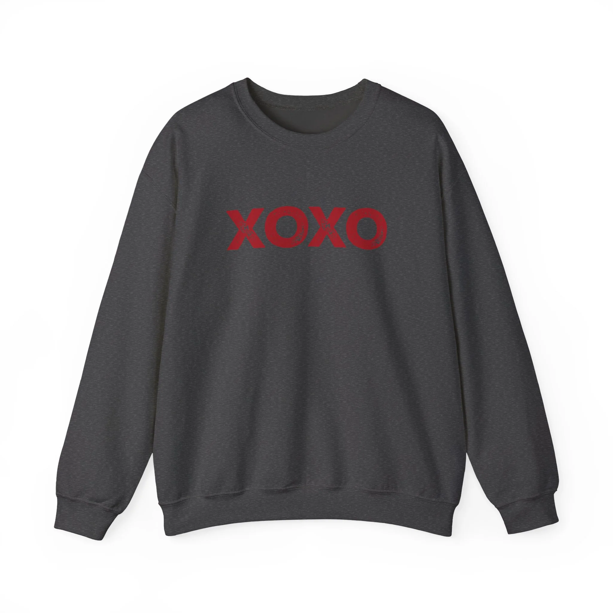 XOXO Valentine Sweatshirt - Cozy White Crewneck for Romantic Gifts