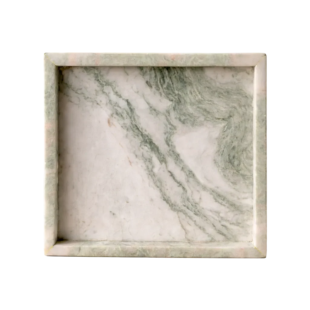 Sage Green Marble Square Tray