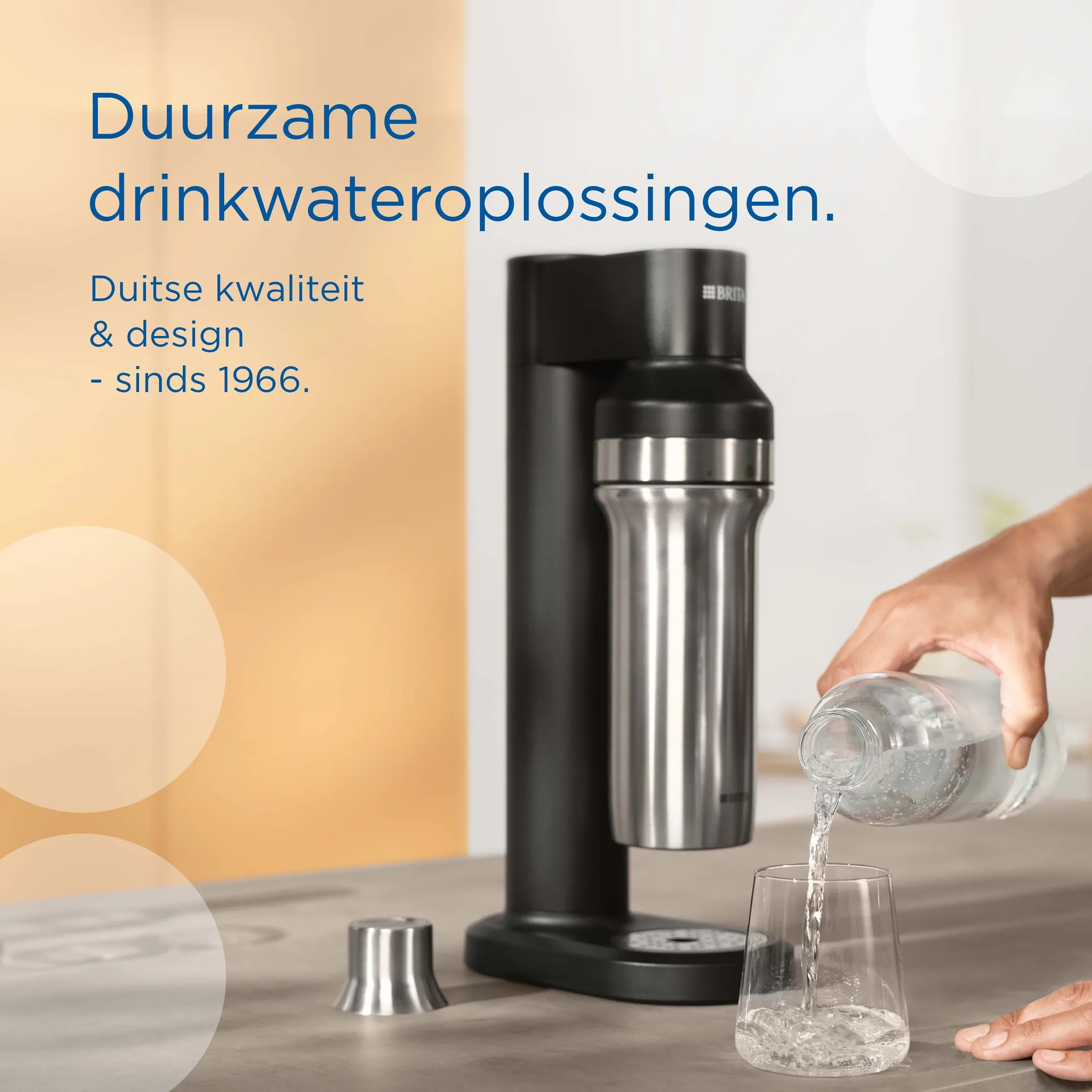 Brita SodaTRIO Bruiswatertoestel - Zwart