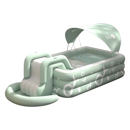 Ergocar Piscina Estiva La Piscina Gonfiabile All'Aperto è Dotata Di Scivolo Incorporato. Piscine Fuori Terra Per Bambini e Adulti. Piscina Ricreativa Per l'Intrattenimento Familiare : Amazon.it: Giochi e giocattoli