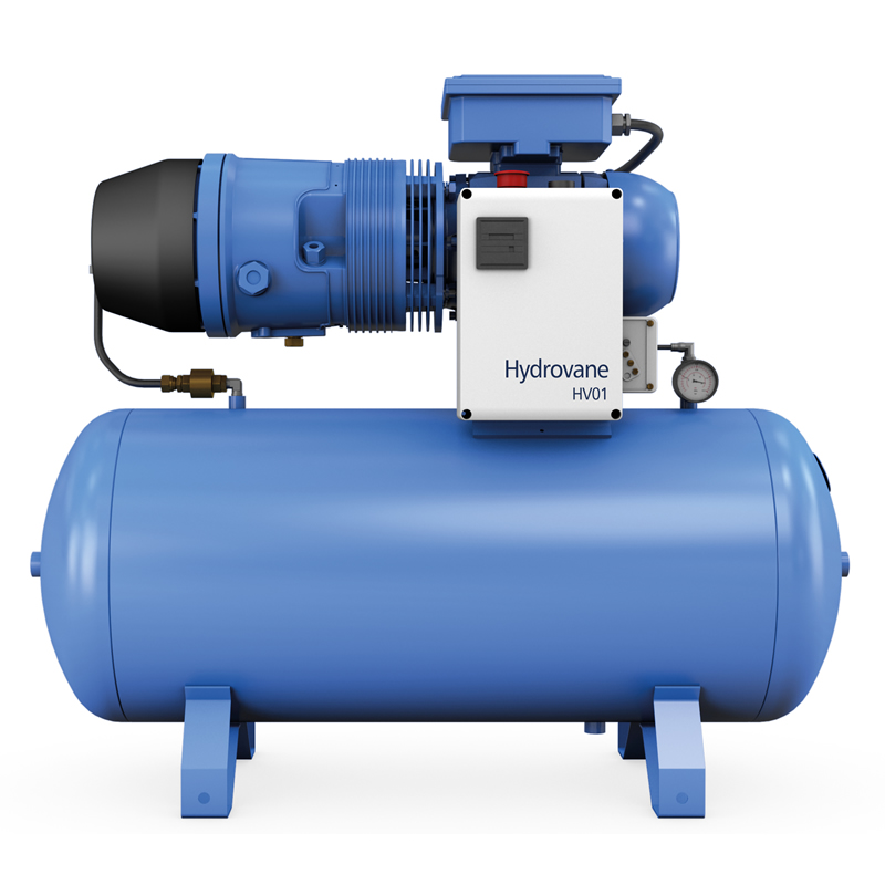 Hydrovane compressor 1kw, 400v,10 bar, 100L Ketel