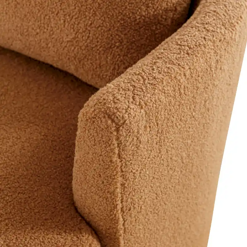 Modern Upholstered Swivel Barrel Chair(Set Of 2)
