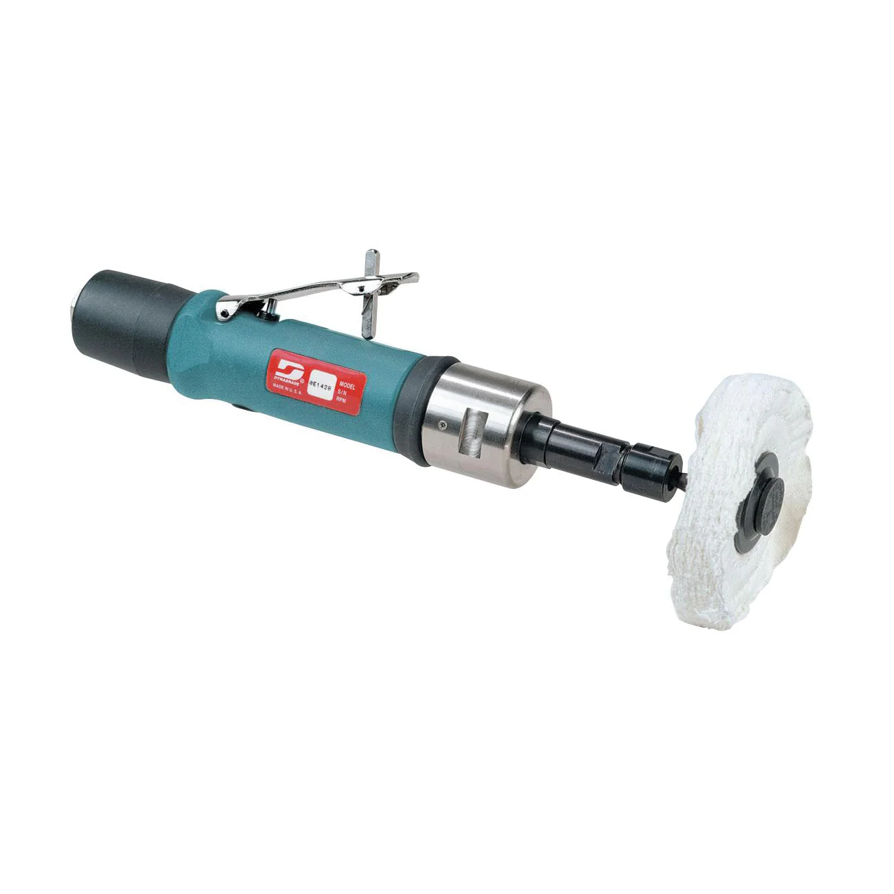 Dynabrade 52102  ~  .7 Hp Straight-Line Die Grinder 4500 Rpm Planetary-Geared Extended Rear Exhaust 1/4 Inch Collet
