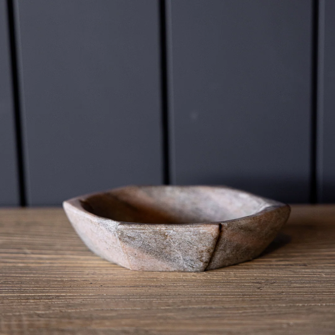 Vintage Marble Beige Bowl