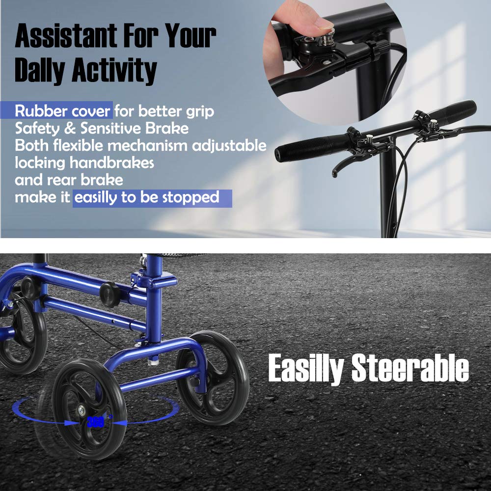 RINKMO Economy Knee Scooter Steerable Knee Walker