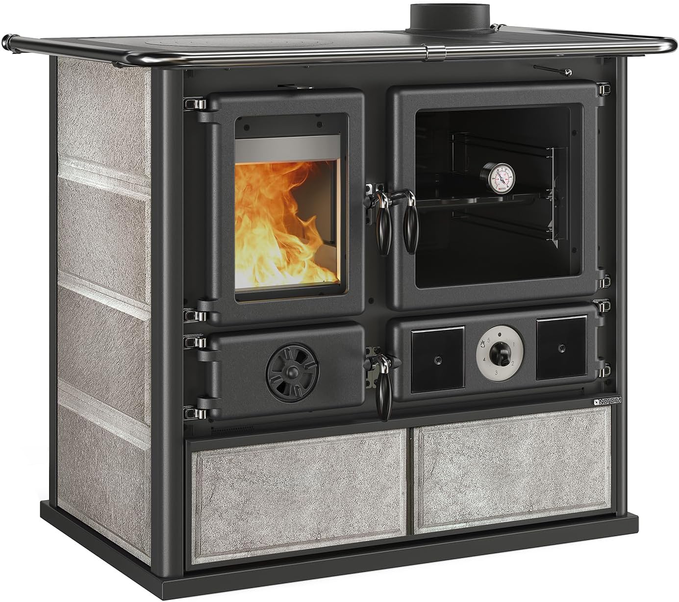 Nordica - termostufa termocucina nordica termorosa 4.0 pietra naturale - 31104