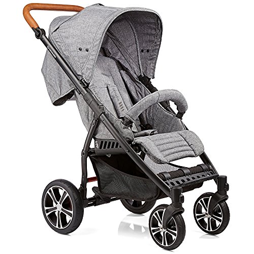 Gesslein S4 304110545000 Passeggino Air  , con manico in pelle, grigio : Prima infanzia