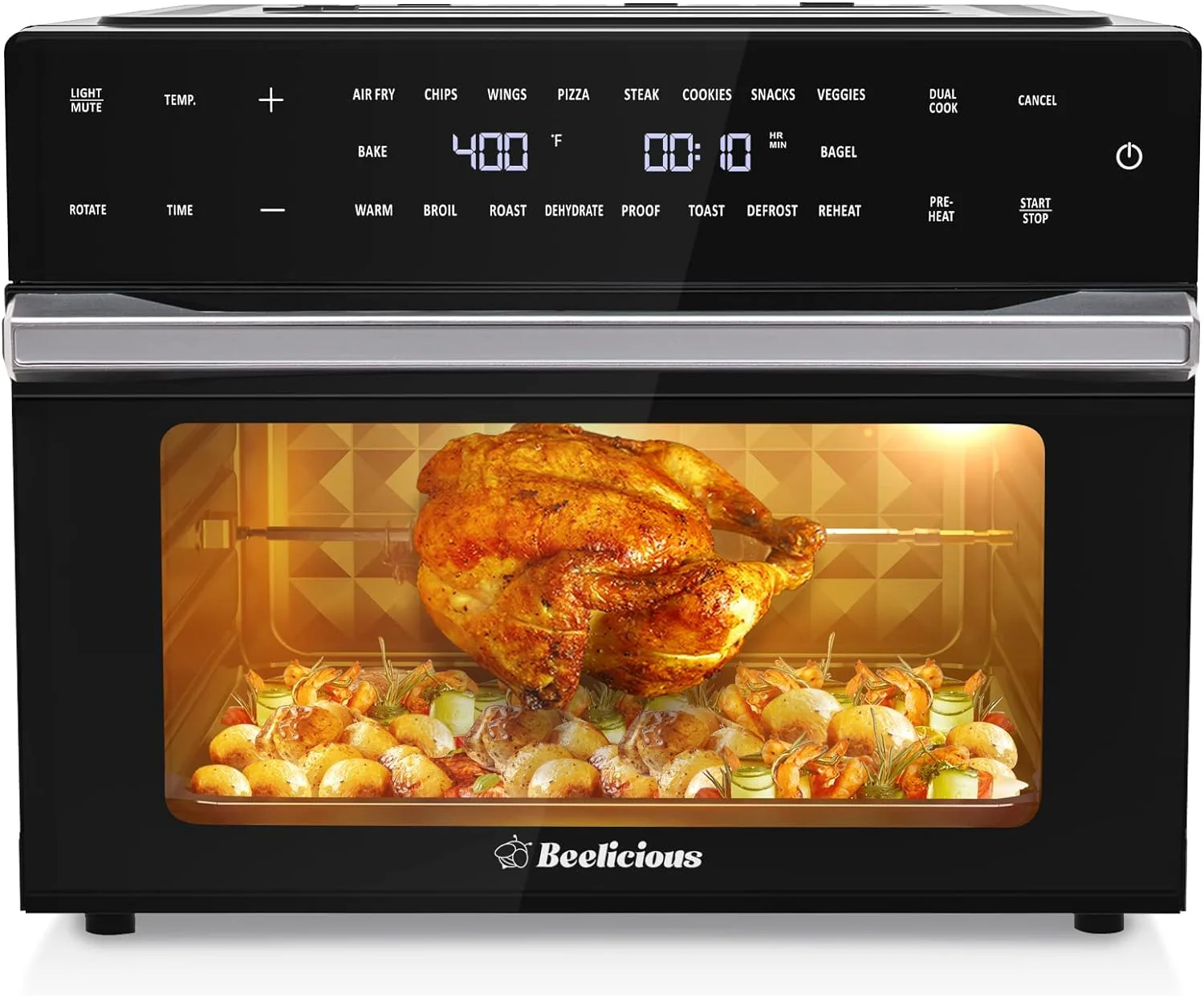 Extra Large Air Fryer, 19-in-1 Air Fryer Oven Combo