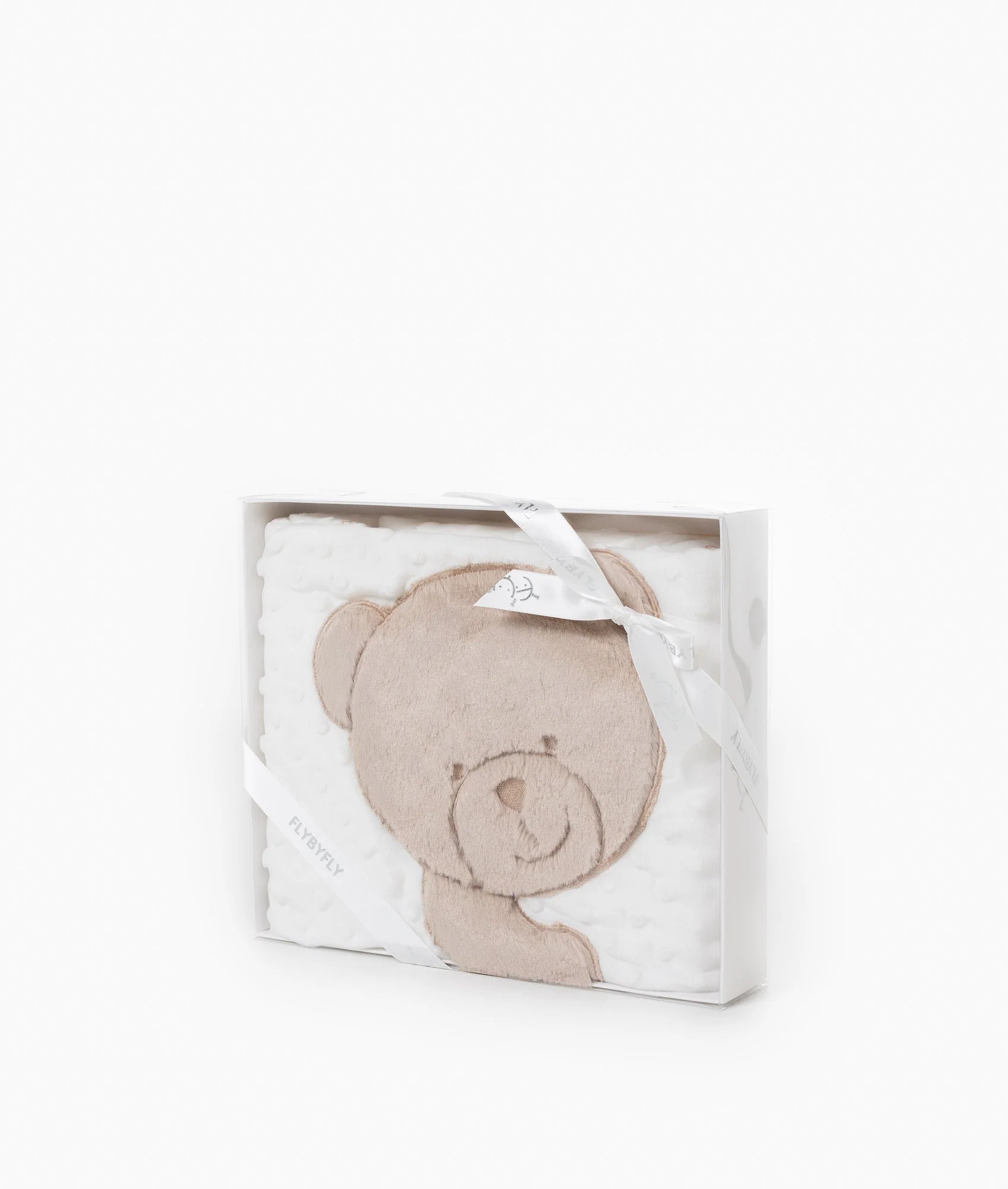 Bubble Baby Blanket | White & Beige