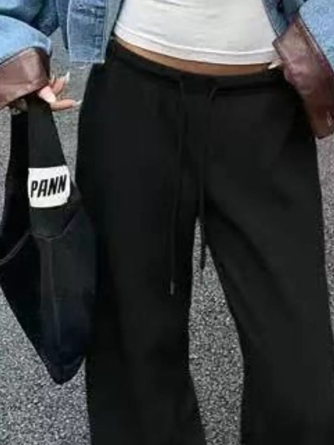 Wide Leg Drawstring Sweatpants
