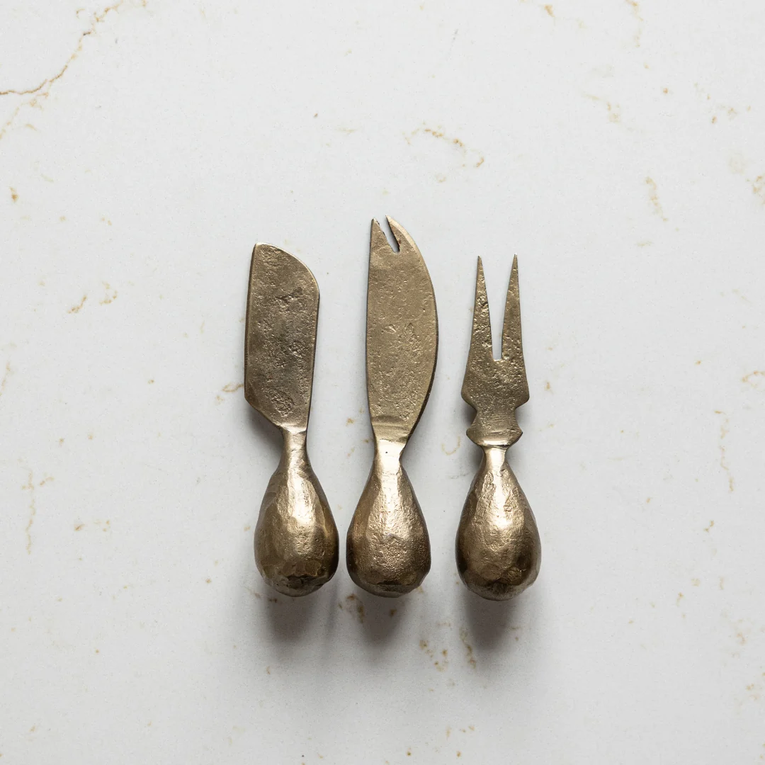 Hand Forged Iron Cheese Knives