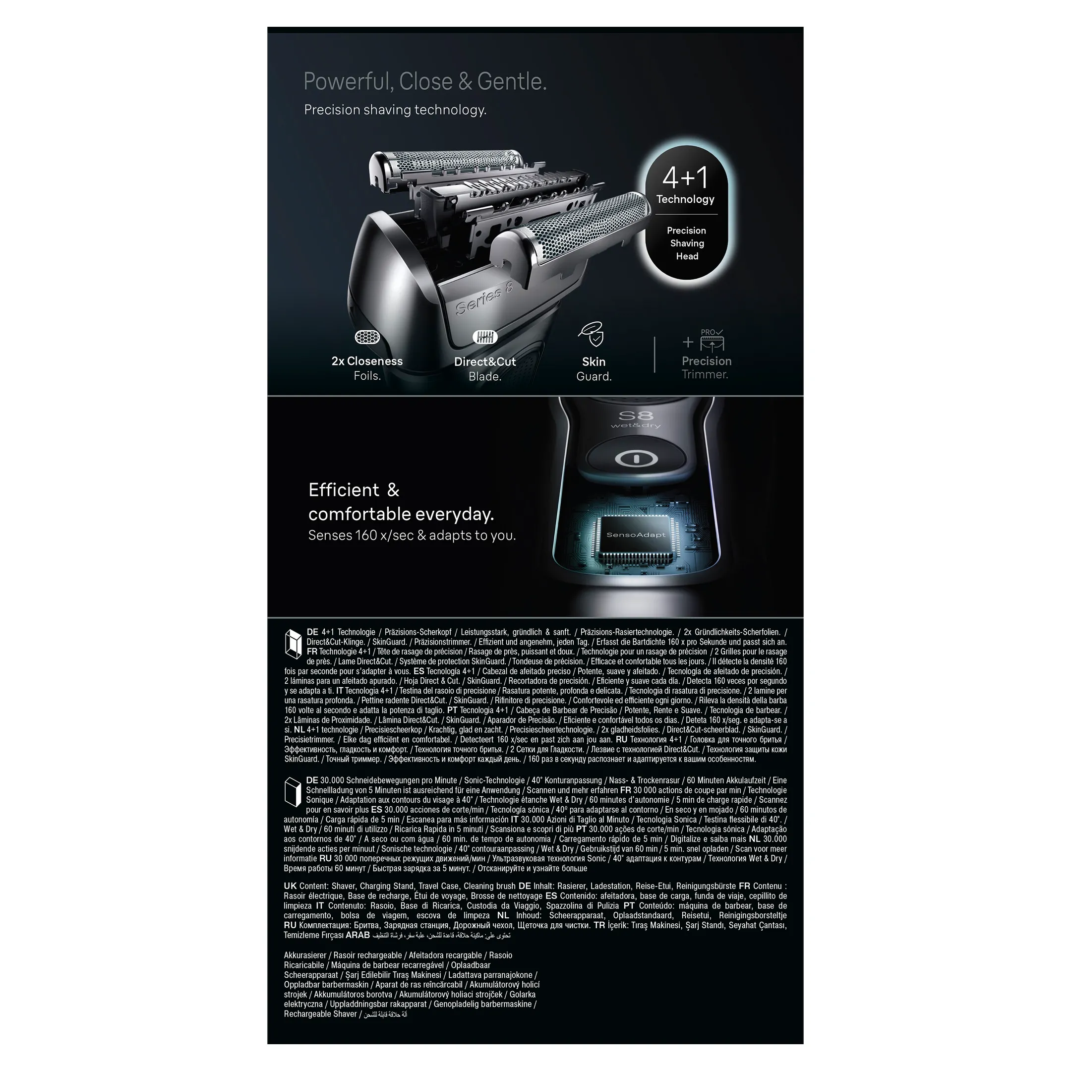 Braun Elektrisch scheerapparaat Series 8 8617s