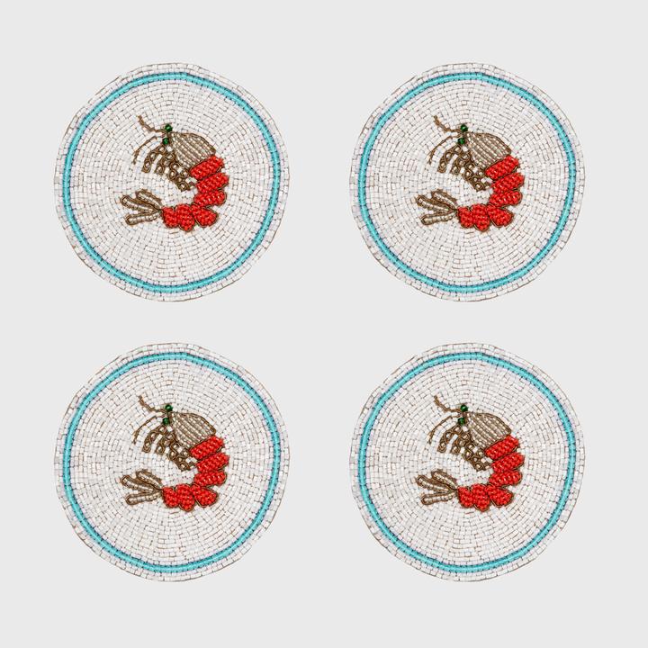 Shrimp Coaster, Set of 4