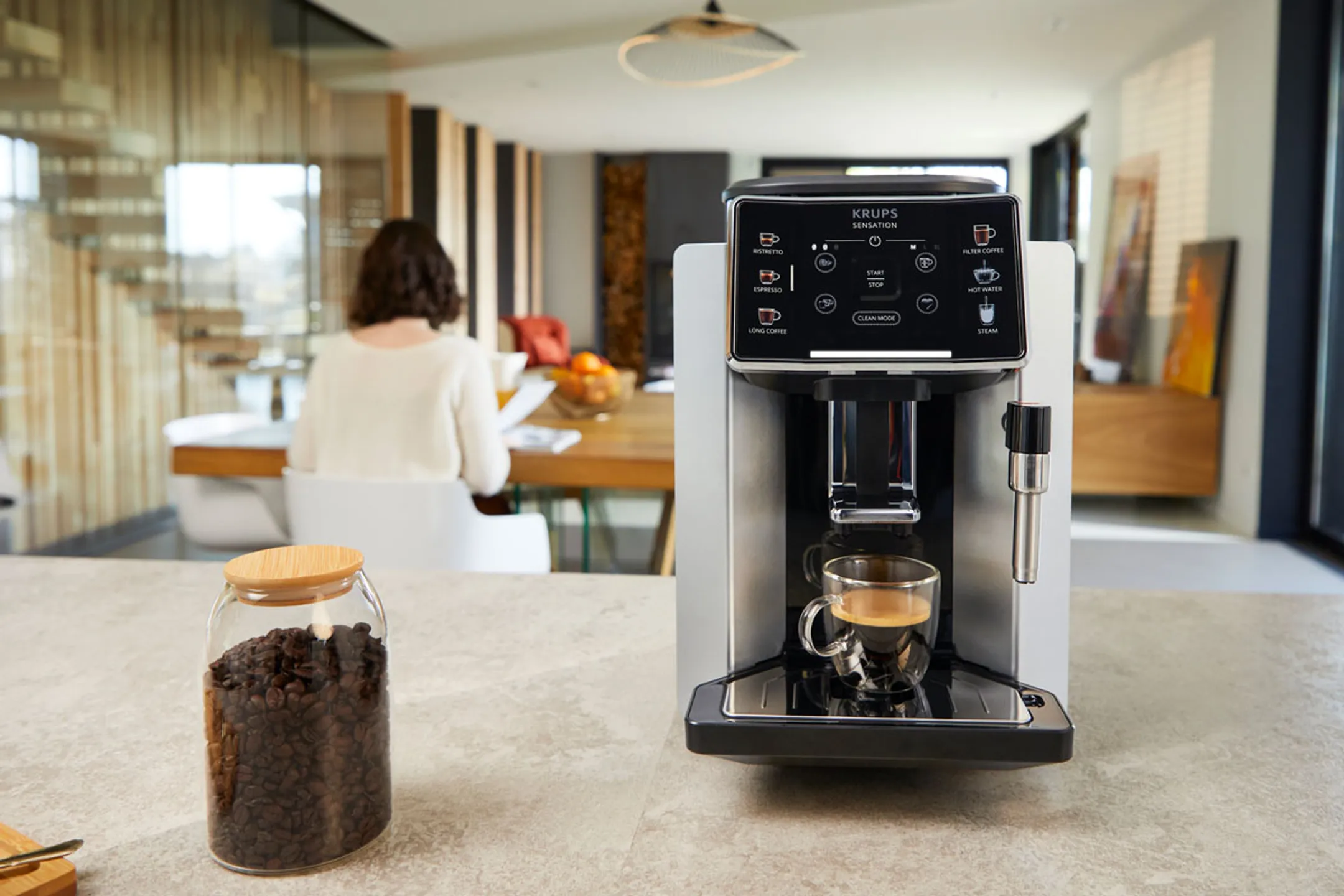 Krups Volautomatische espressomachine Sensation EA910E10