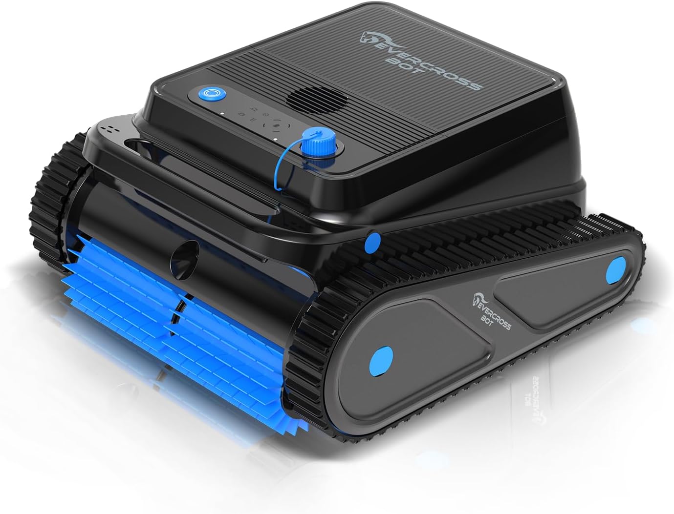 EVERCROSS BOT U8 Robot Piscine Fond et Parois, Robot Piscine sans Fil avec Nettoyage de la Ligne d'eau, 120 Min Autonomie, Navigation Intelligente, Stationnement Automatique, Piscines 200㎡