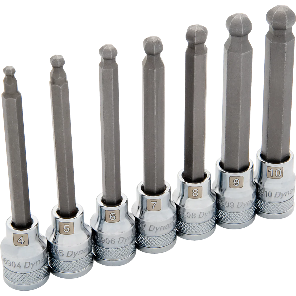 Dynamic D010025  ~  3/8 Inch Drive 7Pc Met Longball Nose H