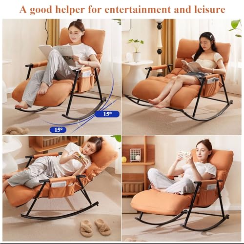 Poltrona,poltrona Relax,poltrona Camera Da Letto,sedia A Dondolo,poltrona Salotto,poltrona Reclinabile,sedie Pieghevoli Da Interno,poltroncina Camera Da Letto,Capacità Di Carico 200 Kg ( Color : Gray : Amazon.it: Casa e cucina