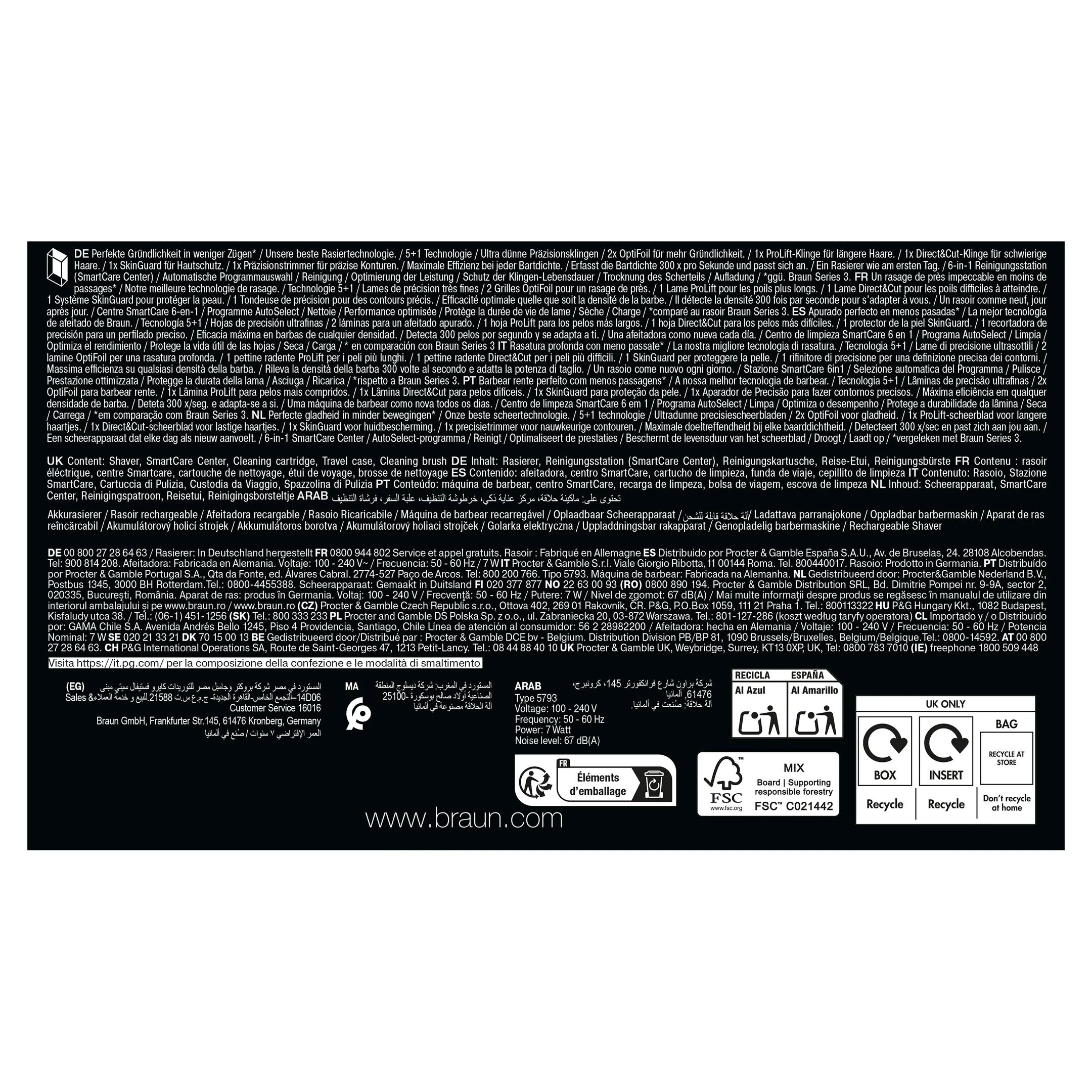 Braun Elektrisch scheerapparaat Series 9 9667cc