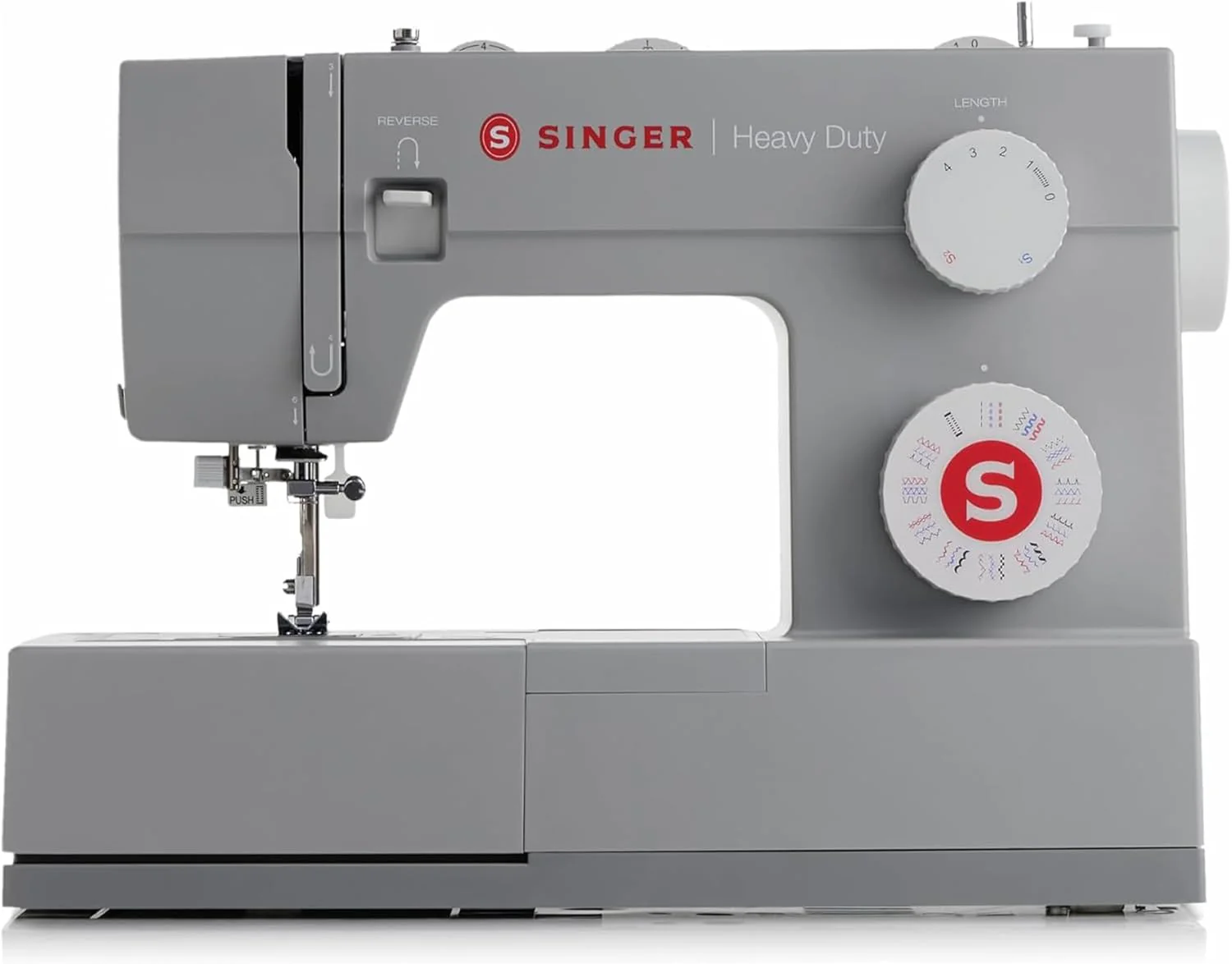 Singer Heavy Duty 4432 Mechanical Sewing Machine, 32 Stitches, Powerful Motor, Automatic Eyelet, Automatic Threader, Stainless Steel Reinforcement Plate