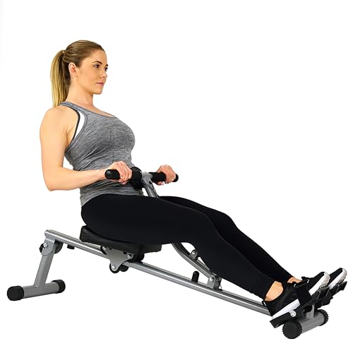 Sunny Health & Fitness SF RW1205 12 Vogatore con resistenza regolabile e monitor digitale : Amazon.it: Sport e tempo libero