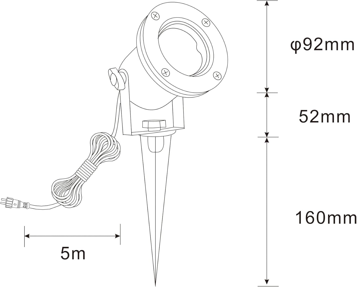 VBLED 3er Set LED-Teichstrahler/Gartenteich Licht 12V, aus Edelstahl IP68 mit RGBW MR16 Leuchtmittel und Trafo