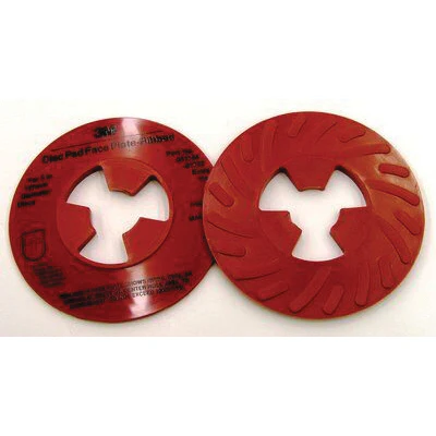 3M AB81732  ~  Disc Pad Face Plate Ribbed 81732 5 in Exta Hard Red