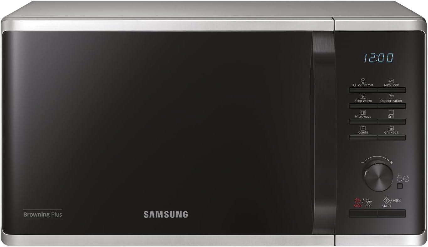 Samsung Microwave Grill, Freestanding, Dual Dial MG23K3614AW/ET, Crispy Cooking, AutoDefrost, Microwave + Grill 800 W + 1100 W, 23 L, 49L x 27.5H x 39P cm, White