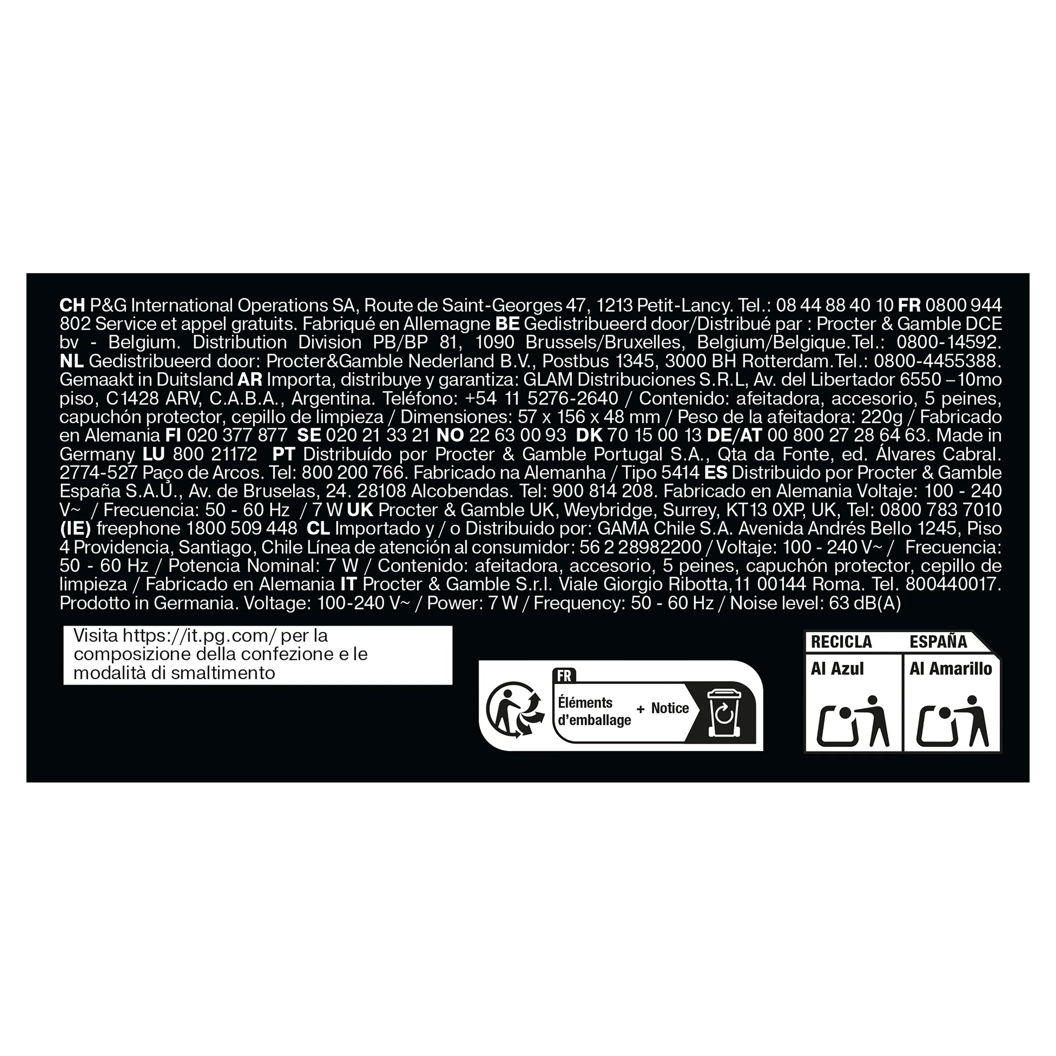 Braun Elektrisch scheerapparaat Series 3 3010BT