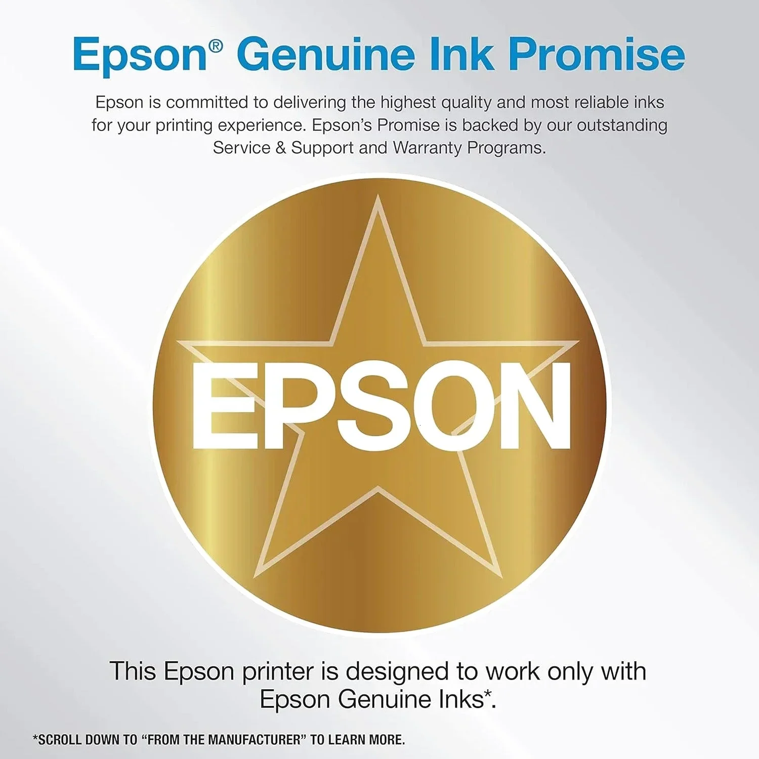 Epson EcoTank ET-4800 Wireless All-in-One Inkjet Printer, Scanner, Copier, Fax, ADF, Ethernet, White