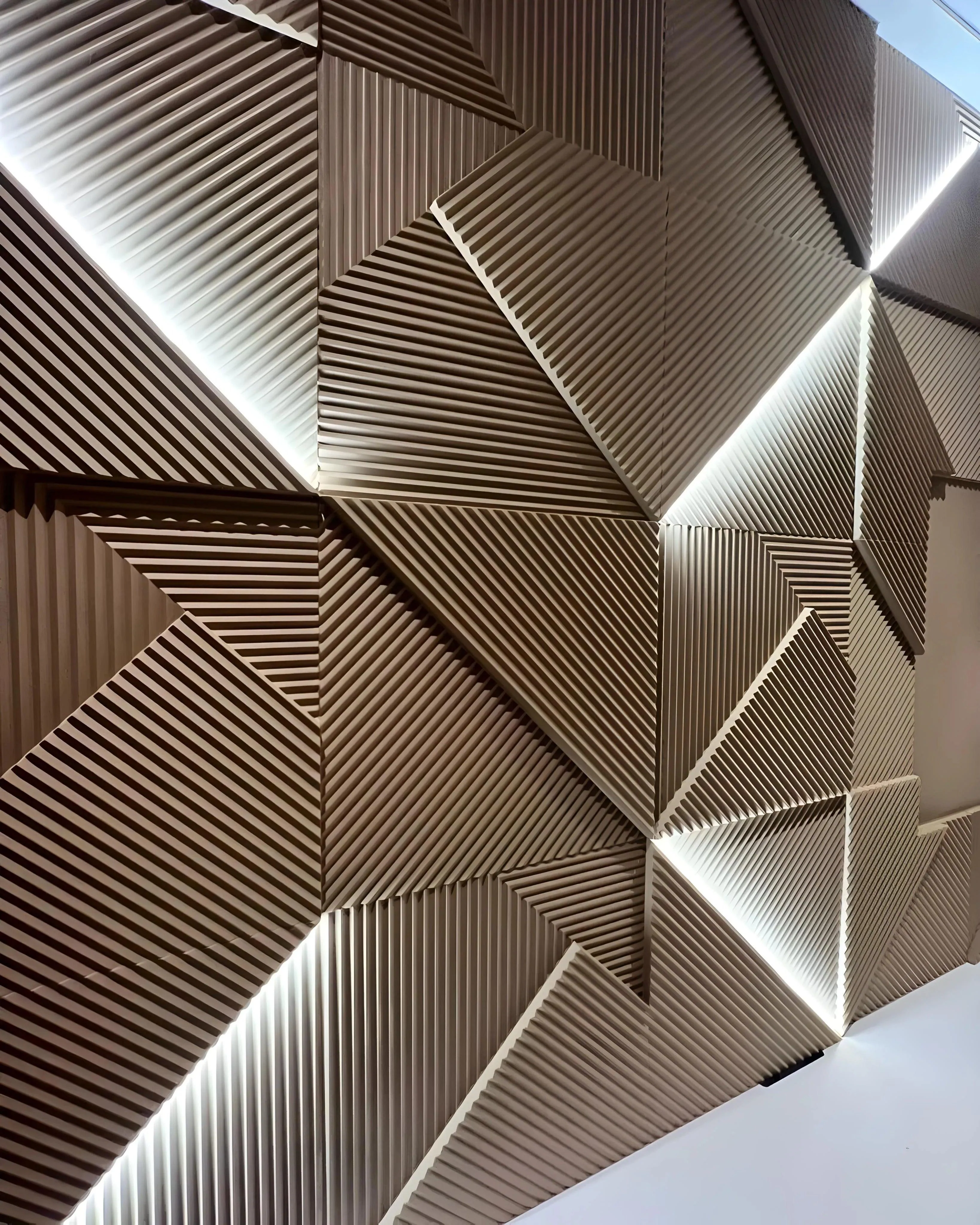 GYPSUM 3D WALL PANEL | FUTUR + LED 0042