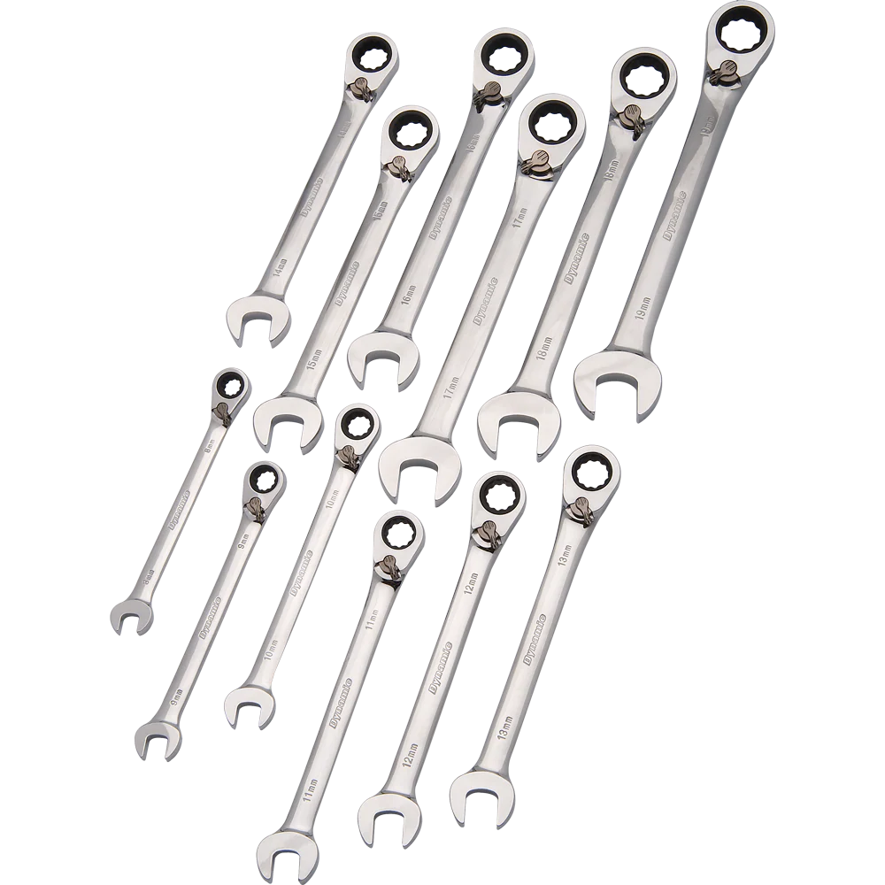 Dynamic D076603  ~  12 Pc Metric Rev Combination Gear Wrench