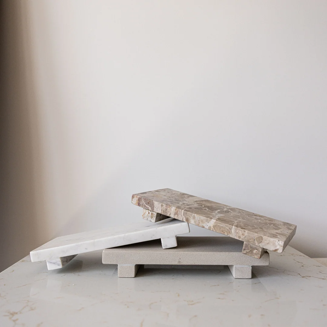 Beige Sandstone Trivet Riser