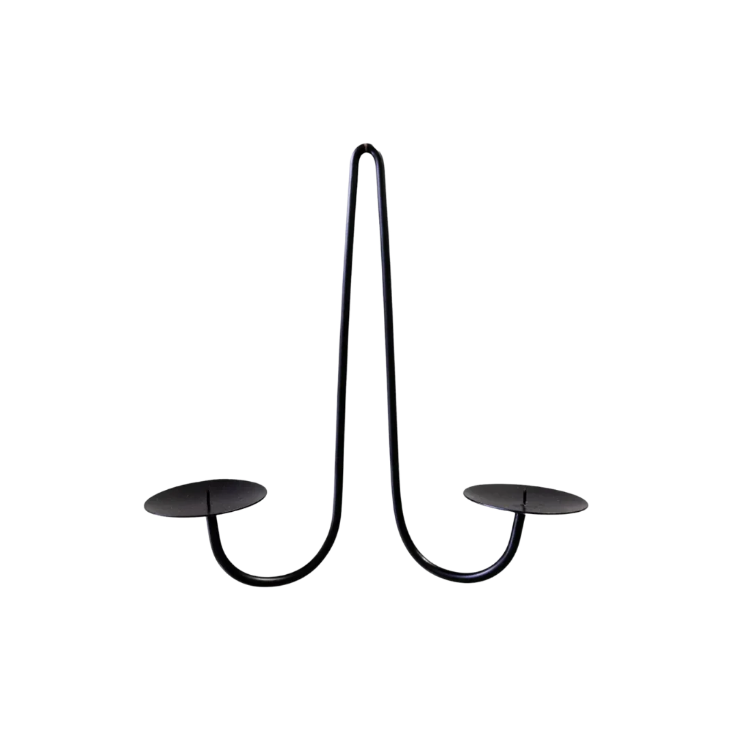 Black Iron Dual Wall Sconce