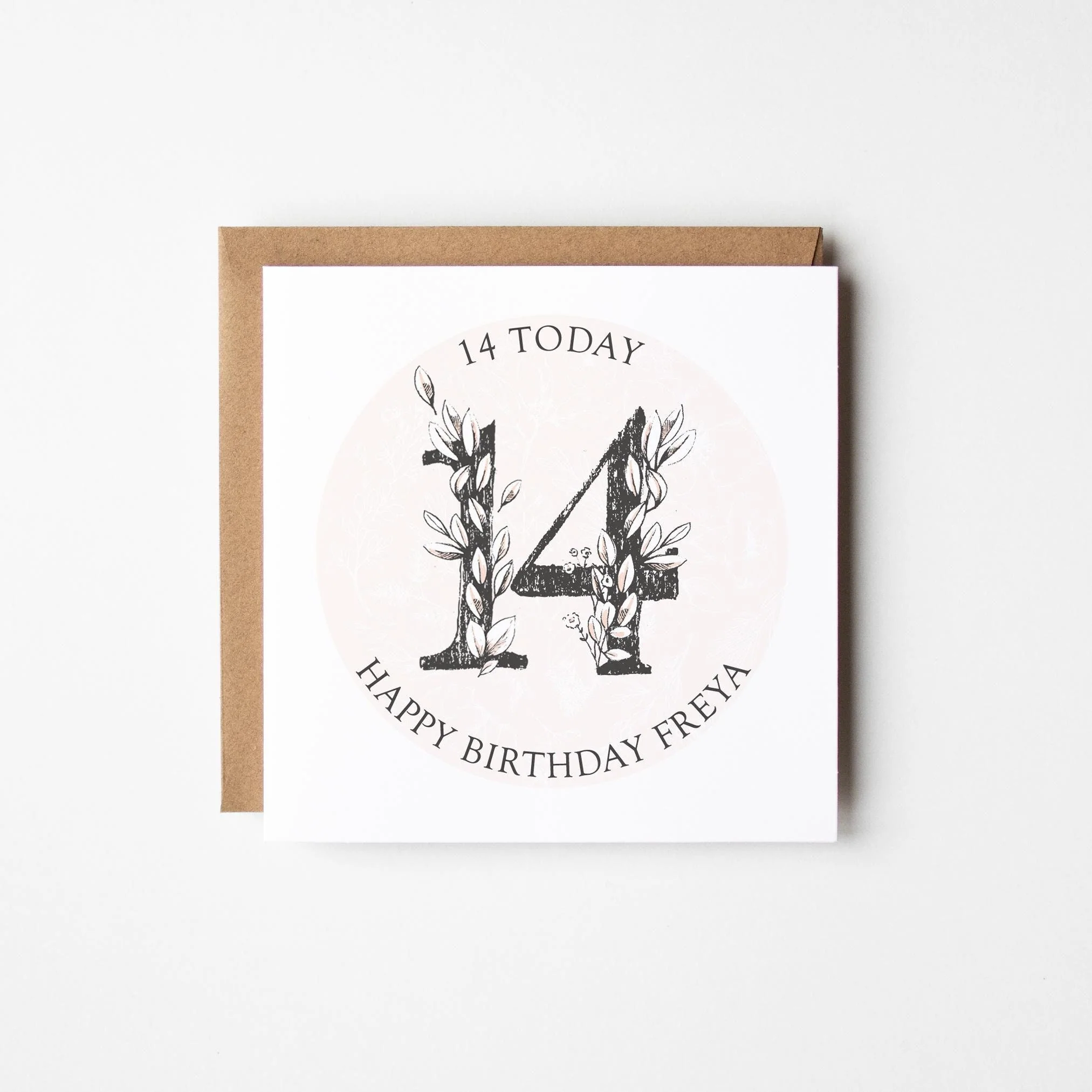 Birthday Number Card 11th, 12th, 14th, 15th, 17th Birthday Card a?�� Girl's Beautiful Birthday Card a?��