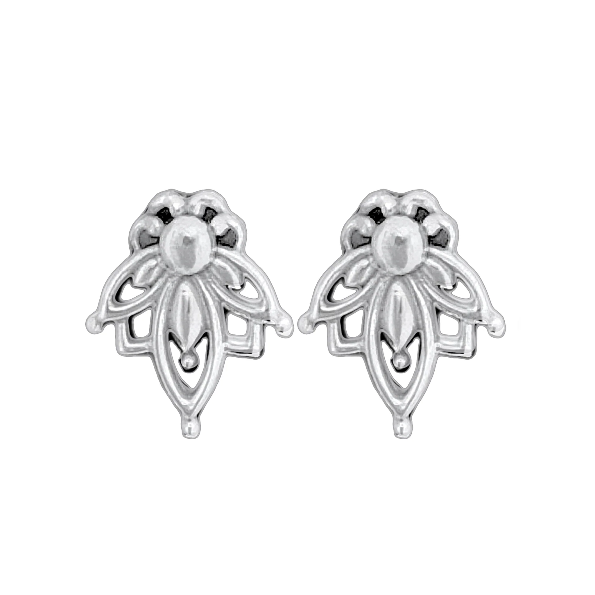 Laihas Swinging Lotus Flower Studs