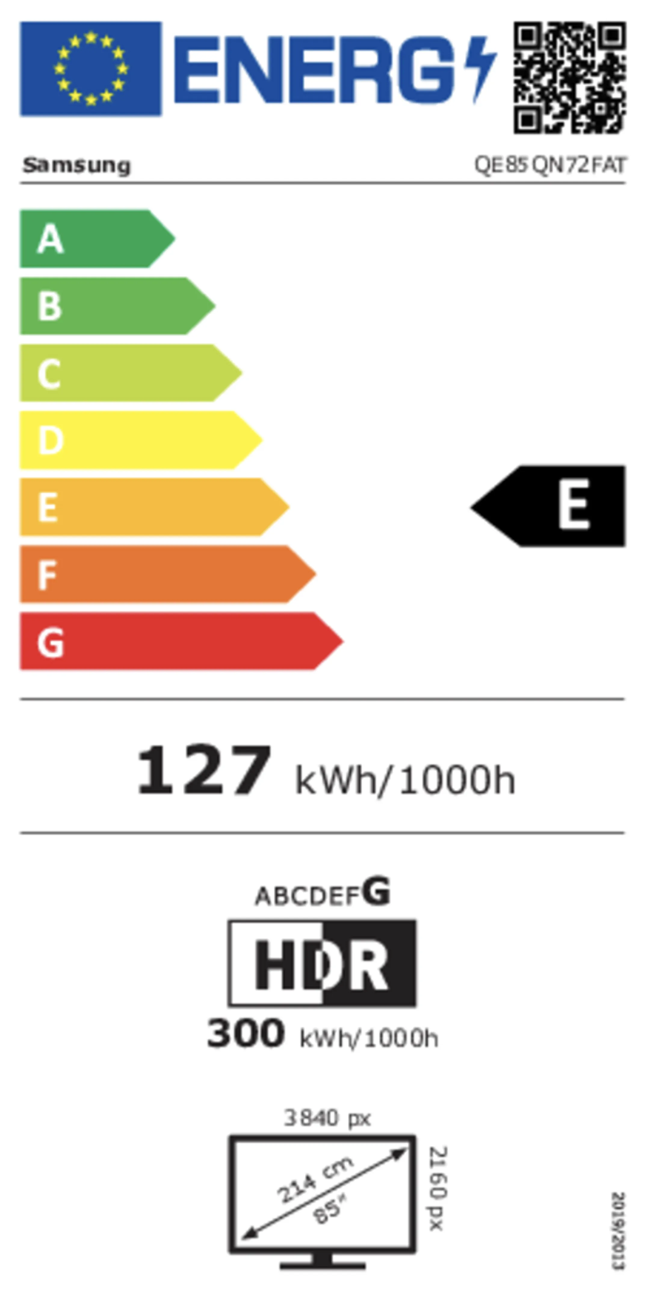 Samsung Neo QLED 4K QE85QN72F Mini LED (2025) - 85 inch